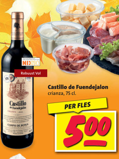  rode wijn jaar alcohol tabak nix18 robuust castillo campo crianza fles 