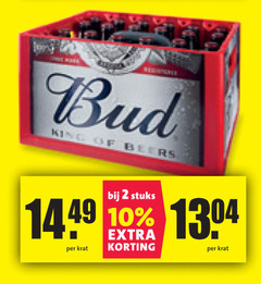  bud krat bier 2 10 king beers stuks 