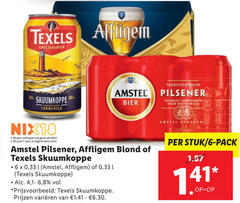  affligem texels amstel speciaalbieren blikjes bier 6 18 25 141 speciaalbier skuumkoppe tarwebier traditiegetrouw pilsener volmout nix18 jaar alcohol legitimatie blond 33 l 4 8 varieeren stuk pack 