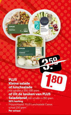  maaltijdsalade salade 50 250 350 keuken lunchsalade caesar kleine schalen schaal 