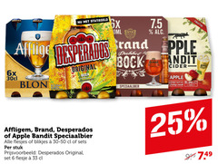  affligem desperados brand apple bandit blikjes bier speciaalbieren appelcider 6 25 33 6x original beer wylre dubbel bock fruitig speciaalbier fruitige at 4 5 stuk flesje 