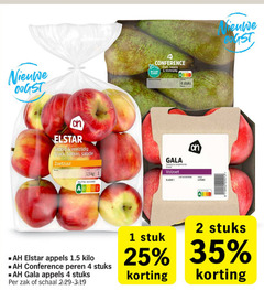  1 2 4 25 35 nieuwe oogst conference natuur zoet sappig hut co boer stuks elstar snack bakken salade zoetzuur 5 nutri score gala volzoet klasse lang appels kilo peren zak schaal stuk 