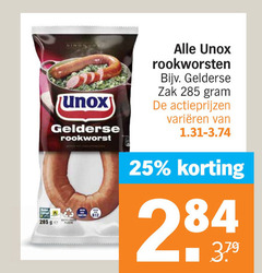  unox rookworst 25 beter gelderse ge rookworsten zak varieeren 