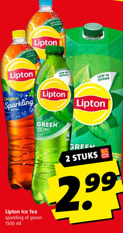  lipton ice tea 2 100 1500 sugar calories original sparkling green ml stuks 