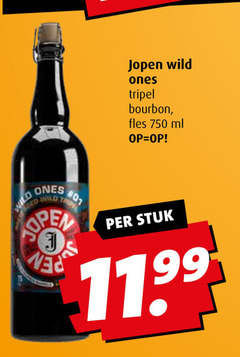  jopen speciaalbieren 750 wild tripel bourbon fles ml open stuk 