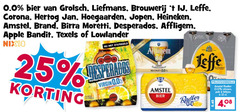  heineken 0.0 alcoholvrij bier blikjes 6 25 33 grolsch liefmans brouwerij leffe corona hertog jan hoegaarden amstel brand moretti desperados affligem apple bandit texels lowlander nix18 virgin blond radler 00 citroen pak 