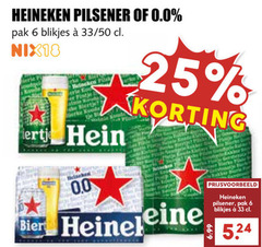  heineken 0.0 blikjes bier 6 25 33 pilsener pak 50 nix18 new koude b 00 sheet potje olie car serie 