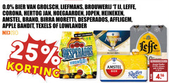  heineken 0.0 blikjes bier alcoholvrij 6 25 33 grolsch liefmans brouwerij leffe corona hertog jan hoegaarden amstel brand moretti desperados affligem apple bandit texels lowlander nix18 virgin blond 00 radler citroen pak 