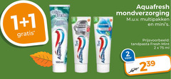  1 2 aquafresh 100ml 15ml wong tandpasta fresh mint mondverzorging multipakken ml 