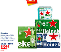  heineken 0.0 silver blikjes bier 4 5 6 12 33 250 330 original r orig nek malt regular tray ml doos draaidop pack 