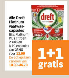  dreft vaatwasmiddel 1 2 19 platinum vaatwas capsules citroen zakken varieeren 