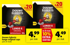  douwe egberts koffiecups 2 6 10 20 capsules lungo original koffiecapsules 20x cups pak stuks stuk 