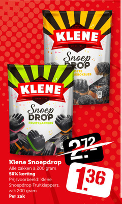  klene drop 50 200 1876 uitvinders snoep prop zakken zak 