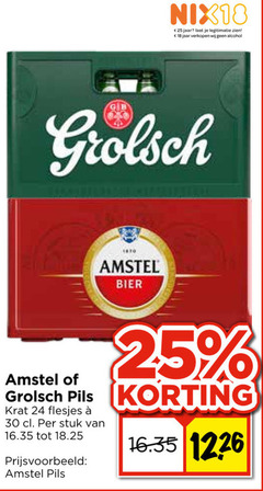  grolsch amstel krat bier 18 24 25 30 nix18 jaar legitimatie alcohol gb pils stuk 