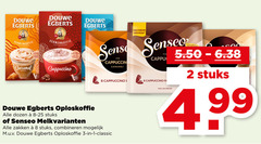  douwe egberts senseo oploskoffie koffiepads 1 2 3 8 10 verwenkoffie gourmand cafe nouveau sense cappuccino caramel dozen stuks zakken combineren classic nou 