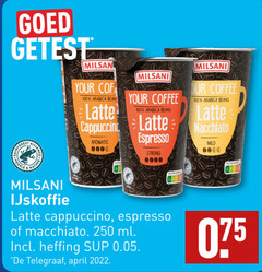  milsani ijskoffie 100 250 2022 getest your arabica bean latte cappuccino aromatic coffee beans espresso macchiato mild people nature strong ml heffing telegraaf 