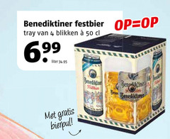  benediktiner speciaalbieren 4 50 tray blikken liter bierpul 