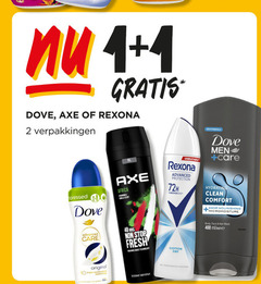  axe dove rexona deodorant douchegel 1 2 4 48 400 xl advanced protection 72h motionsense new formula men care hydrating clean comfort nourishing body face hair wash africa geranium vanilla scent stop fresh fragrance boost technology cotton dry original triple anti anti-perspirant bodyspray transpirant ml 