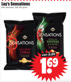  lays chips 150 sensations zak thai sweet chilli flavour mexican peppers cream 