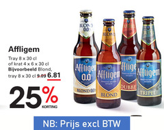  affligem speciaalbieren 4 6 8 25 30 blond 0.0 r tray krat dubbel tripel 