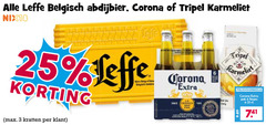  karmeliet leffe corona blikjes bier speciaalbieren krat 3 6 25 33 100 belgisch abdijbier tripel nix18 kratten since cerveza pak 