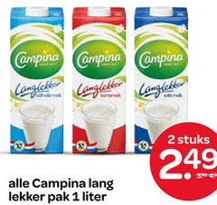  campina melk karnemelk 1 2 langlekker lang pak liter stuks 