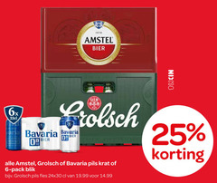  bavaria amstel grolsch krat bier blikjes 6 25 1870 nix18 b aria hoppen pils pack blik fles 