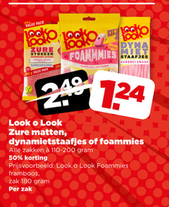  look-o-look snoep 50 100 180 200 pack new zure aardbei sweet gout staafjes matten zakken framboos zak 