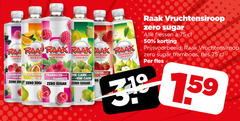  raak limonadesiroop 3 10 31 sirop fruits vruchtensiroop zero sugar flessen framboos fles bosvruchten multivruchten claude framboise reine 