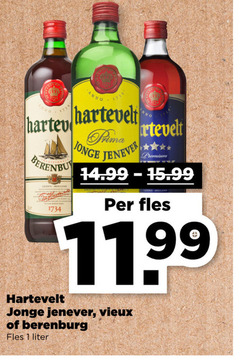  hartevelt vieux jenever berenburg 1 anno leiden holland prima jonge premium fles liter 