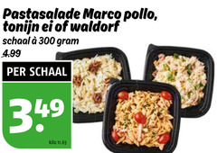  300 pastasalade marco pollo tonijn ei waldorf schaal kilo 