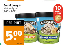  10 500 ml cent dough chunky monkey with chunks joe creams liter 