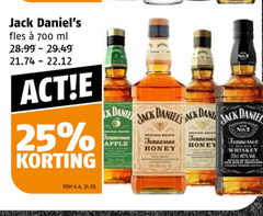  jack daniels whisky 25 40 700 fles ml liter v.a. apple daniel dani tennessee honey no.7 whiskey 