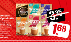  nescafe oploskoffie 10 50 dezelfde vertrouwde new same taste dozen stuks cappuccino doos latte macchiato gold melange caramel amaretto l 