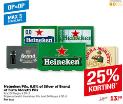  birra moretti brand heineken silver 0.0 krat bier 5 18 24 25 30 alcohol free bierbrouwerij zilver since taste jaar legitimatie nix18 pils ricette 