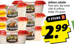  2 10 johma salade ham prei kip zoete chili sellerie bakje lens stuks am 