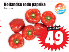  paprika hollandse rode stuk bodem 