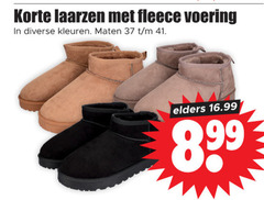  korte laarzen fleece voering kleuren maten elders 