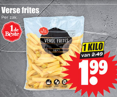  patat 1 verse frites zak kilo 