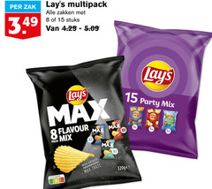  lays chips 8 15 zak multipack zakken stuks flavour pack mix paprika naturel party bugles charge 5x roasted onion sour cream x2 size nutri score crunch taste 320gb 