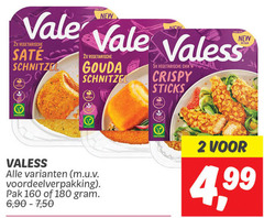  valess vegetarisch 2 160 180 new 2x vegetarische sate schnitzel gouda 5x crispy sticks design with pak 6 50 4 99 