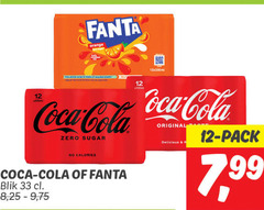  fanta coca-cola cola frisdrank 12 33 orange 330ml help coca zero sugar calories blik 8 original r pack 7 99 