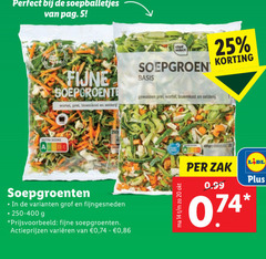  soepgroenten 5 14 20 25 400 soepballetjes nutri score fijne soepgroente wortel bloemkool chef select basis gewassen prei selderij grof fijngesneden varieeren ge zak 