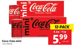  coca-cola cola 12 150 co coca original taste pack zero sugar calories mini ml 5.99 