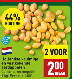  aardappelen 1 2 44 200 to planet proof hollandse kruimige vastkokende combineren stuk 