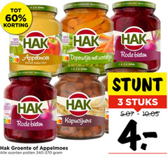  hak groenteconserven appelmoes 2 3 12 60 100 open ingredient doperwtjes worteltje rode bieten kapucijners stuks groente soorten potten 