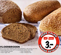  brood vloerbroden bakkers gebakken knapperige korst dikte vloer dubbel donker tijger wit meergranen volkoren fijn stuks minder 