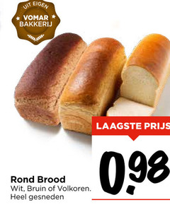  brood bakkerij rond wit bruin volkoren gesneden 