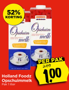  melkschuim 1 opschuim melk holland opschuimmelk pak liter 00 