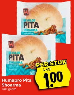  humapro pitabroodjes 100 140 pita shoarma camper stuk 